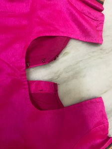 PURE SILK MAGENTA BLOUSE