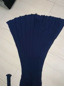 Navy Blue Knit Sweater dress