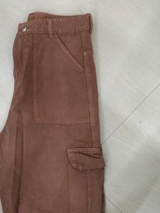 Brown Baggy Cargo Pants