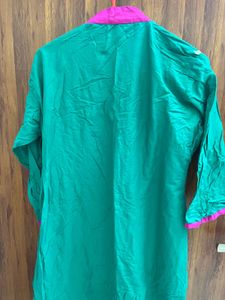 Green Printed Kurta