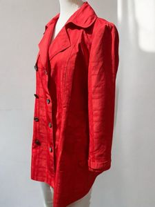Olivia Lauren Red Long Jacket Looks Fabulous