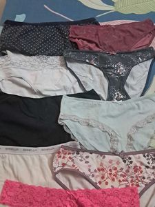 Combo  Of Nine Pure Cotton  Imported Fabric Panty