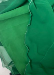 green skirt or lehenga