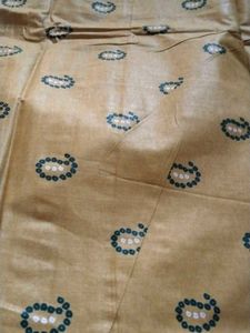 Green Olive Bandhini Special Cotton Fabric