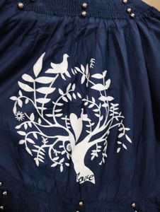 🧿 Navy Blue Partywear Top - ₹100 | Free Gift! 🎁✨