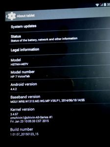 hp 7 voice tab