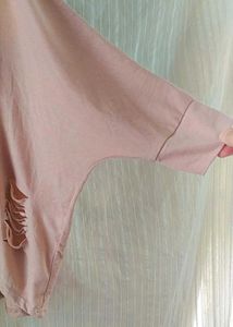 Ripped Pink Top