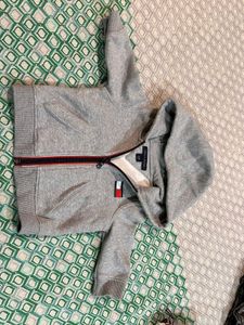 Tommy Hilfiger Kids Grey Track Suit Unisex (3-6 M)