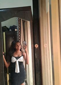 Black &amp; White Bow Dress