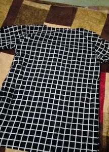 ❤️Casual Black Checked Top For Women I 40bust