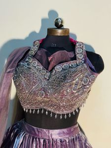 🎀Elegant Pink Lavender Lehenga Choli Set🎀