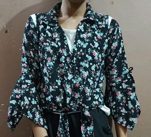 Floral Kimono Cardigan &amp; Tee Set