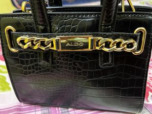 ALDO POSA Women’s Black Satchel
