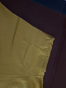 Yellow One-Shoulder Slit Dress
