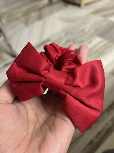 Red Bow Scrunchie