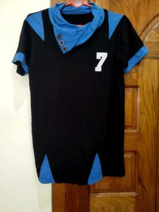Stylish Black & Blue T-Shirt