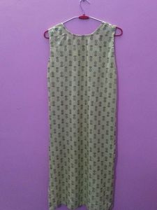 Green Printed Kurta