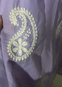 Elegant Embroidered Chikankari Kurta
