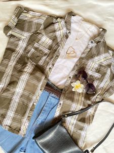 Green Plaid Shirt