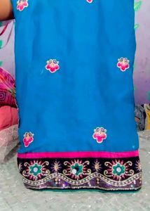 Blue Colour Saree