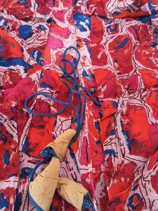 Red Patterned Dress