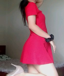 Curl Rosey Red dress