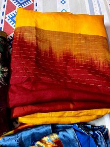 1 Pure Silk Saree + 3 Kanjivaram