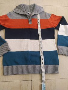 Multicolour Striped Sweater for 7yrs boys