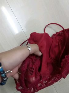 Red Lace Bralette