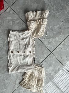Cute White Eyelet Top