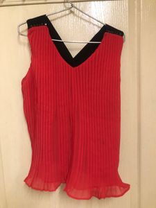 Red Crossbody Top