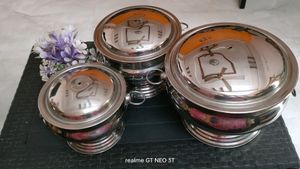 Dinner Stainless Steel Vessel Set of 3