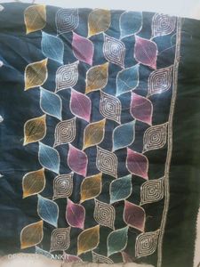 Beautiful Embroidery Teal Unstitched Blouse Piece