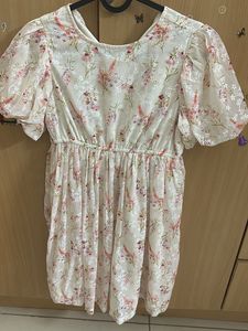 Floral Puff Sleeve Mini Dress
