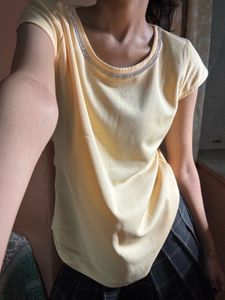 Embellished Round Neck Top