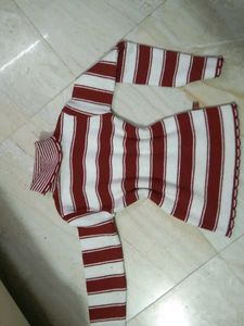 Striped Turtleneck Sweater