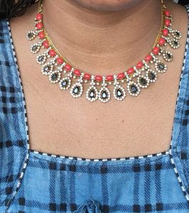 Kempu Neck Set