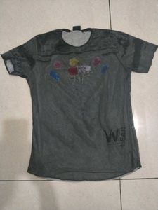 new Floral Print Casual Dress women T shirt