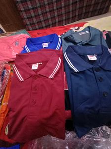 Blue Striped Polo Shirt (any 2) &#34;S&#34; Size