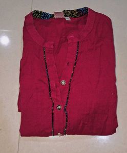 Maroon Kurta