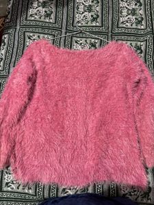 Fluffy Pink Sweater