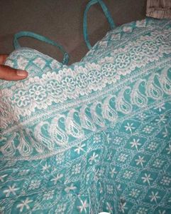 Chikenkari Peplum Top