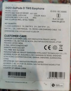 Dizo Go Pods D TWS Earphone. No Offered Coins.