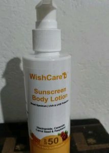 Wishcare SPF 50 Sunscreen Body Lotion PA+++ | 200m