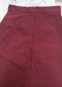 Midi Style Pleated Skirt