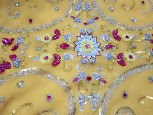 Embellished Suite With Heavy Dupatta