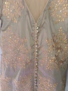 Embroidered Button-Down Tunic