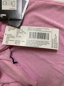PUMAWomen Solid Round Neck Pink T-Shirt