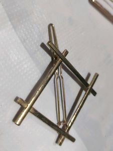 Mixed Metal Hair Clip Set