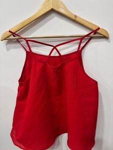 Red Crop Top